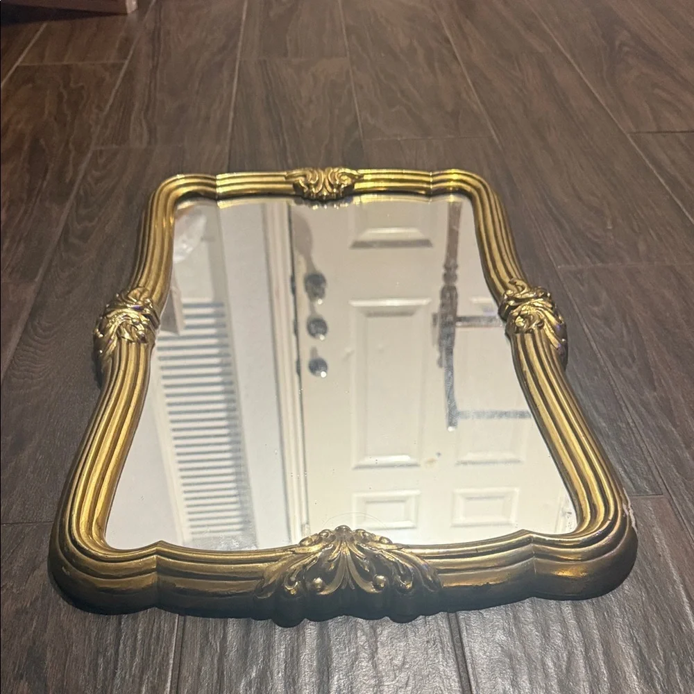 Vintage Home Interior Gold Framed Wall Mirror